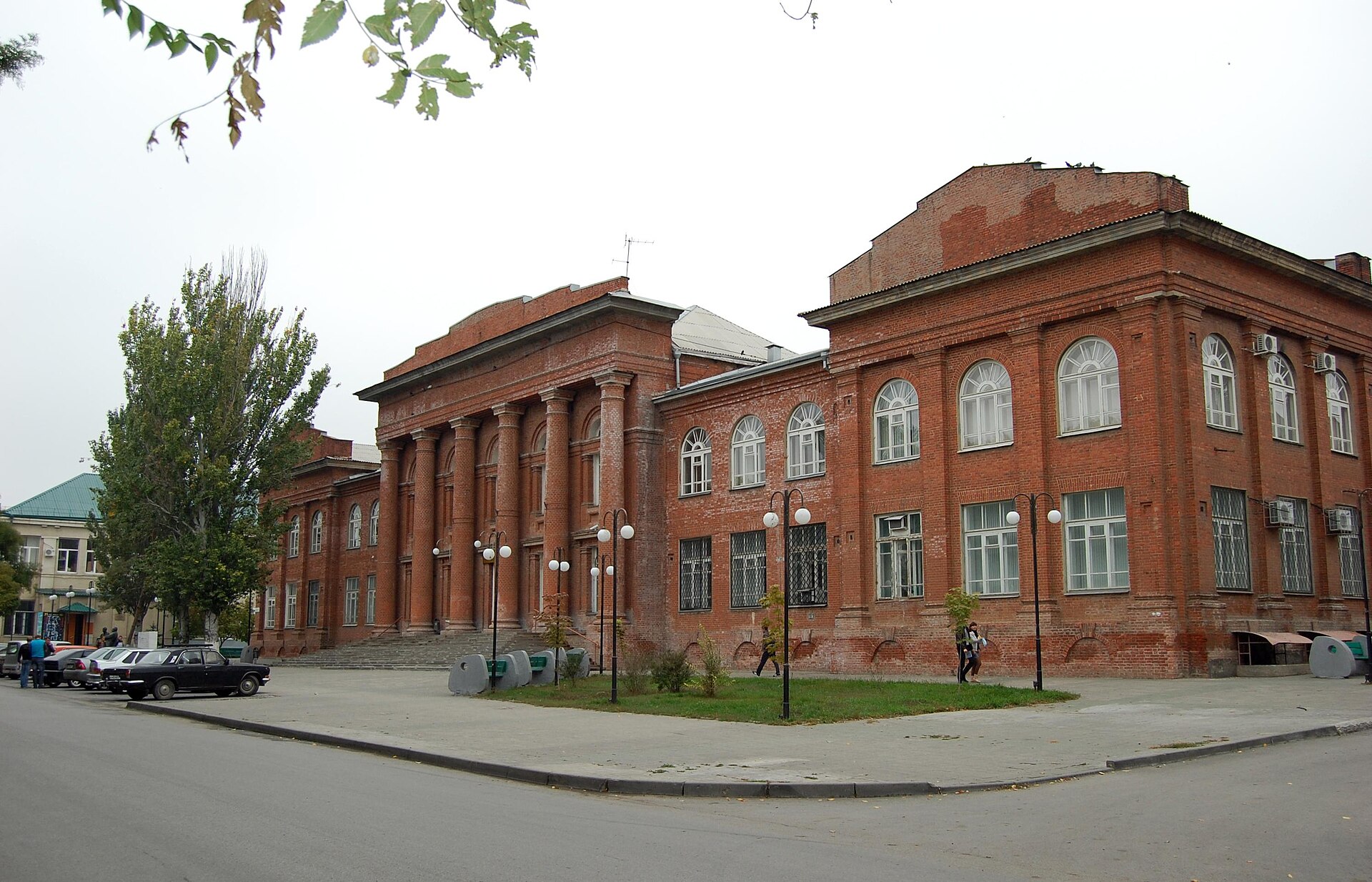 The Taganrog Radio-Engineering Institute, Building A, a classical facade on a Taganrog street.