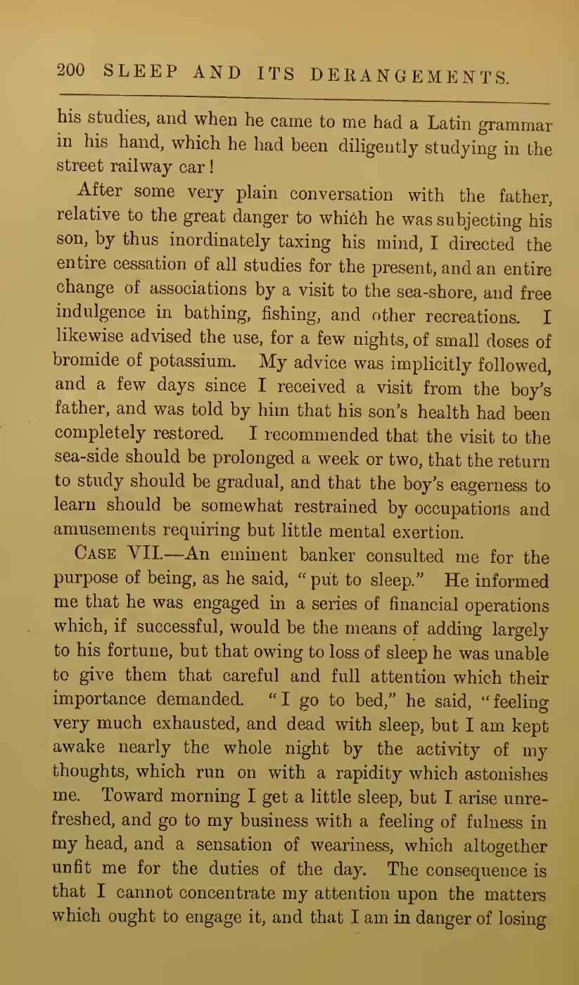 Page 200 of Hammond’s book: Case VII, a banker seeking to be put to sleep.